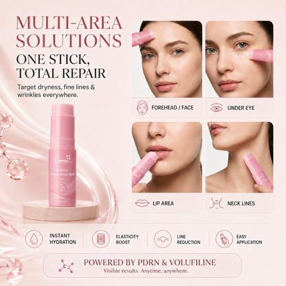 Pink Eye Cream Serum Stick—Smooths Wrinkles, Firms Skin, Anti-Aging Care